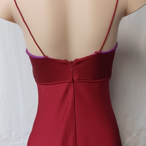 Aidan Mattox If Your Color Red This Aidan Mattox  Elegant Burgundy Evening Gown - Picture 5 of 9